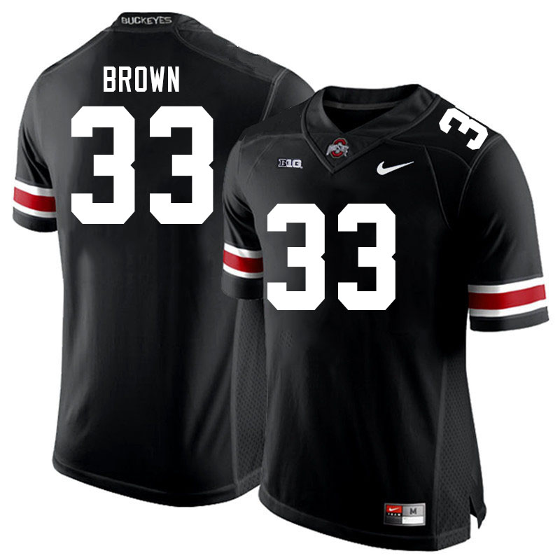 Men #33 Devin Brown Ohio State Buckeyes College Football Jerseys Stitched-Black